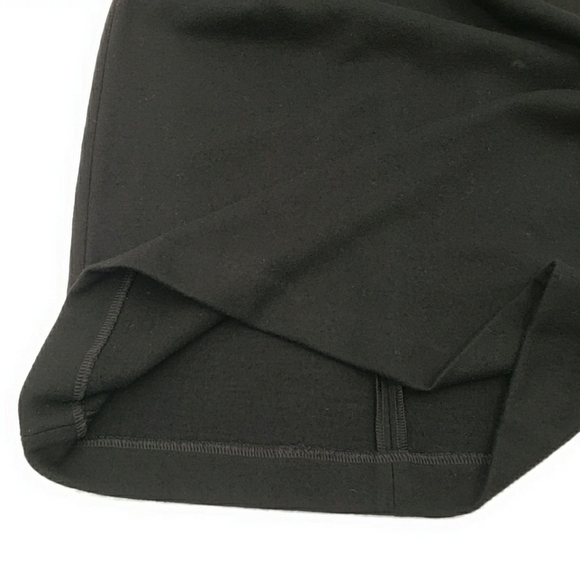 BR Banana Republic Black Large 3D Flower 100% Wool Dress - Picture 5 of 9